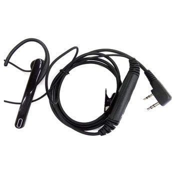 2 Pin Ucho Bar Sluchátka Mic vysílač Sluchátka s mikrofonem pro Kenwood BAOFENG UV-5R BF-888S