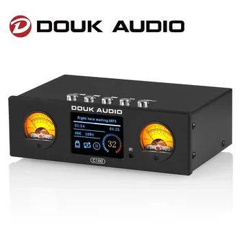 Douk Audio C100 Hi-Res Audio Player Digital USB Předzesilovač OLED Displej Parníku S/PDIF COAX/OPT Adaptér DSD256 32Bit 384KHz