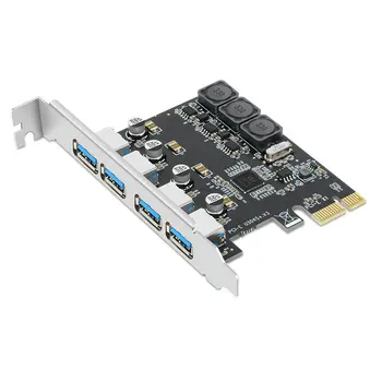 USB 3.0 PCI-E Rozšiřující Karty Adaptéru 4 Port 6A, USB 3 PCIE PCI express Karty adaptéru