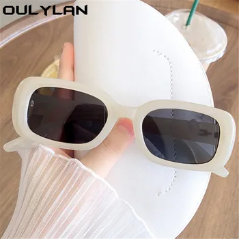 Oulylan Malý Rám sluneční Brýle pro Ženy Módní Náměstí Sluneční Brýle Muži Luxusní Značky Deisnger Černé Růžové Brýle Odstíny UV400