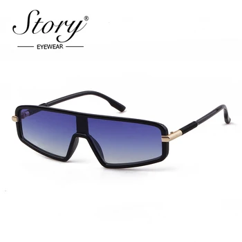 PŘÍBĚH módní ploygon sluneční brýle, ženy, muži 2019 značky luxusní značkové Osobnost, Jeden-kus objektiv, malý rám sluneční brýle S1907G