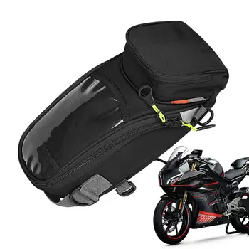 Silné Magnetické Motocykl Tank Bag Muži Motocyklové Sedlo Single Taška Dotykový Displej Pro Telefon S Velkou Kapacitou