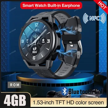 Nový Tws Hudbu Mluvit Dual Bluetooth Sluchátka Mužů Smartwatch S Sluchátka Za 10 Hodin Mocné Zvukové Efekty Pro Milovníky Hudby