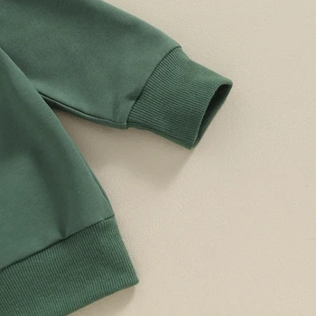 Batole Dětské Kalhoty Sady Mikina Svetr Kalhoty Jetele Zelené Tepláky Oblečení Oblečení