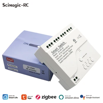12V 24V AC DC Zigbee Gateway 3.0 1CH RF Smart Switch WIFI Tuya Dálkové Ovládání 433 Vypínač 10A Relé Relé Self-zamykání